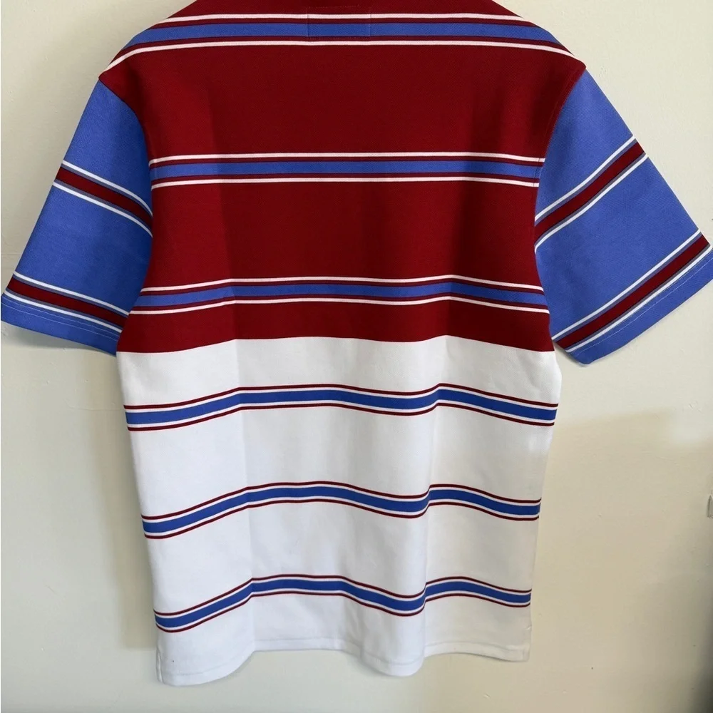 Bogey Boys Polo Shirt Striped Short Sleeve Golf Size Medium M NEW - Picture 2 of 4